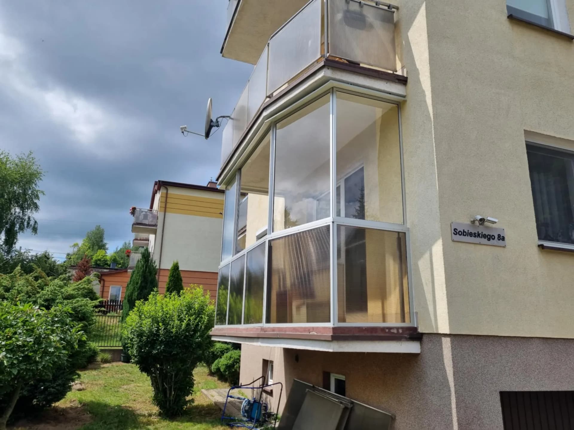 Balkon w systemie ramowym
